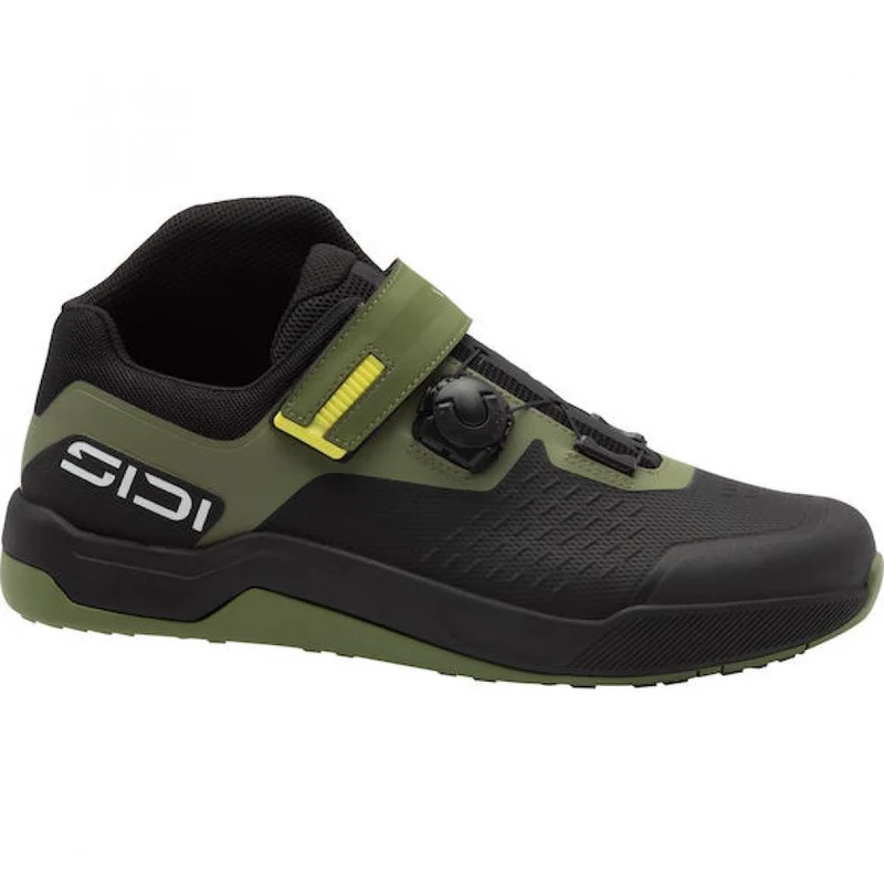 Sidi MTB DESCENTIO black/green 39 Schwarz/Grün - sicherer MTB- und Enduro-Schuh mit Top-Grip
