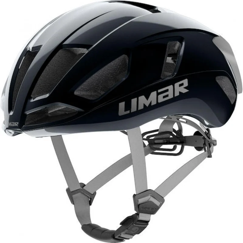 Limar Air Atlas W&B Midnight Black M Schwarz/Silber - aerodynamischer High-Performance-Rennradhelm