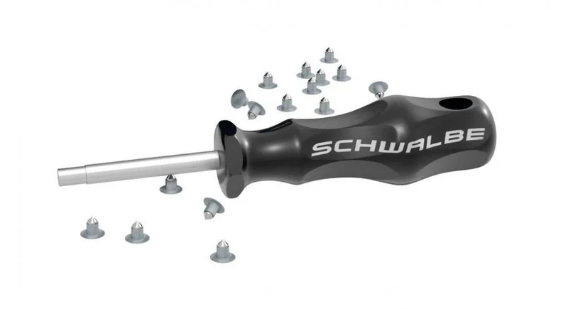 Schwalbe 50 Spikes + WERKZEUG 50 - Spike-Nachrüstset für Winterreifen