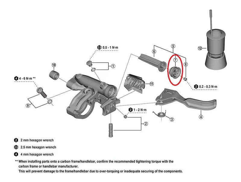 SHIMANO Ausgleichbehälterkappe XTR für BL-M9220 - präziser Ersatz für XTR-Bremshebel