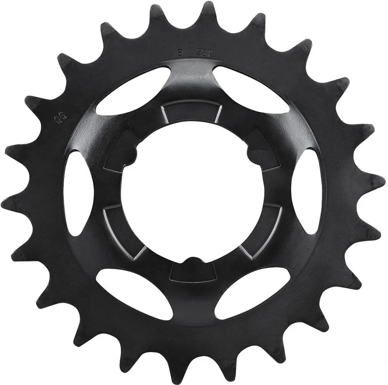 SHIMANO NEXUS Steckritzel 22 Zähne, 1/2 x 3/32 Zoll, Schwarz
