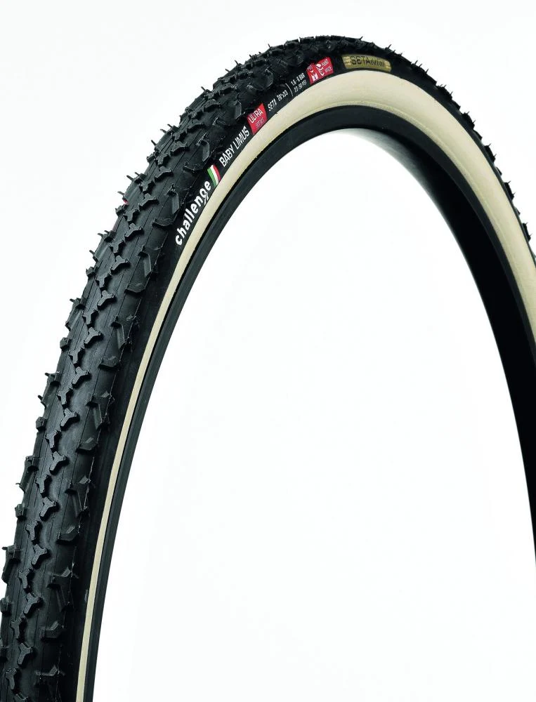 Challenge CX-Reifen Baby Limus Ultra Handmade Tubular 28 Zoll (33-622) Schwarz/hellbraun - High-Performance Crossreifen