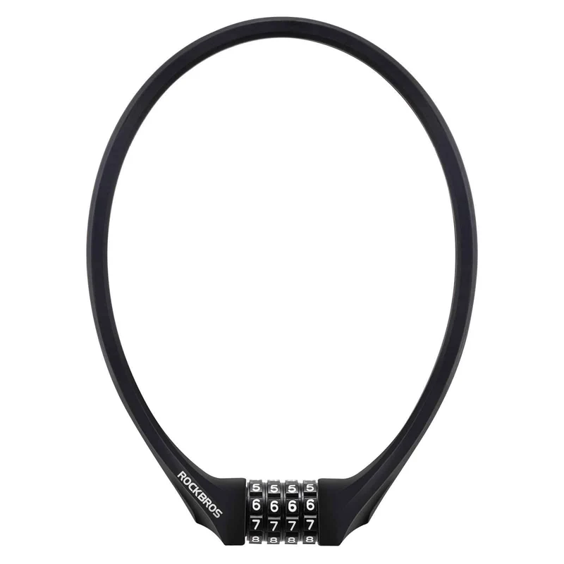 ROCKBROS Fahrradschloss mit 4-Stellig Zahlencode 65cm lang
