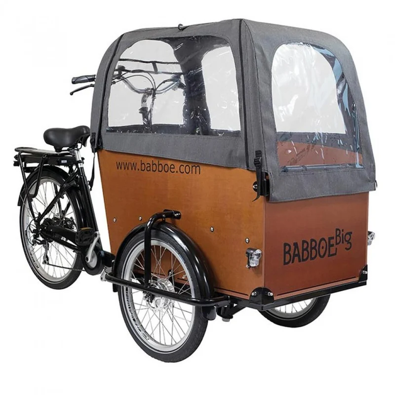 Regenverdeck Babboe grau für Big, Docril
