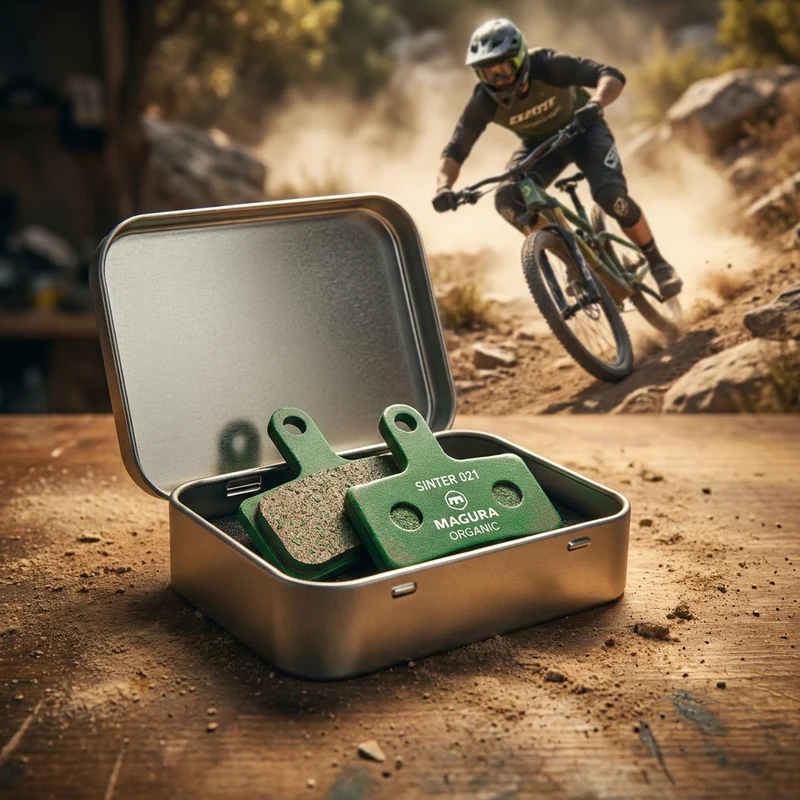 Scheibenbremsbelag Sinter 021 Magura organisch, MTB Race, grün, Set, in Dose