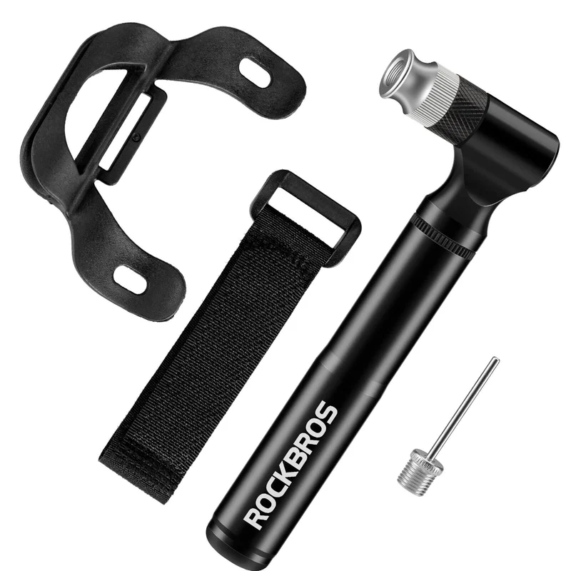 Fahrradpumpe 130PSI Tragbar med Halterung Presta & Schrader Ventile