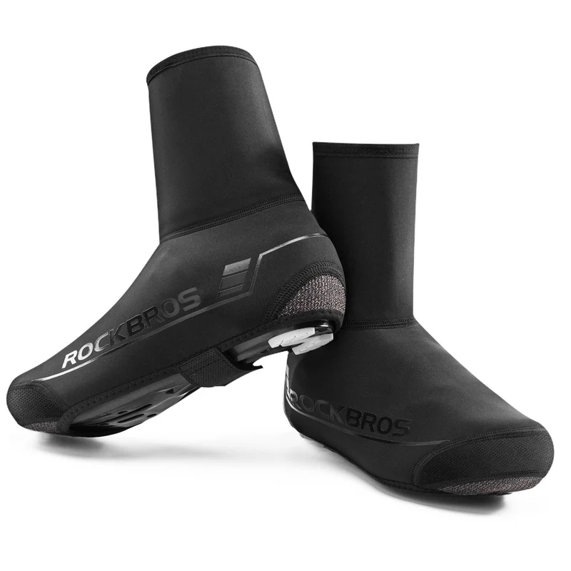 ROCKBROS Fahrrad Überschuhe Vinter varm Überzieher für Radsport Schwarz