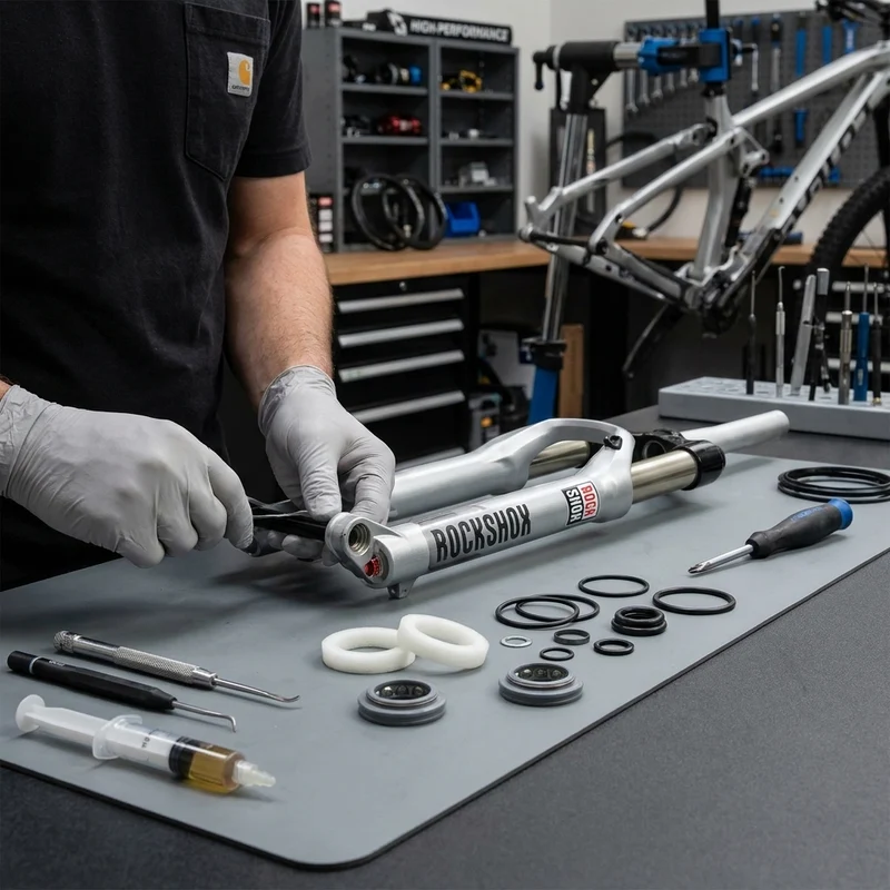 RockShox Federgabel Service-Kit Recon Silber Gabel Service-Kit Basic (2013-2015)