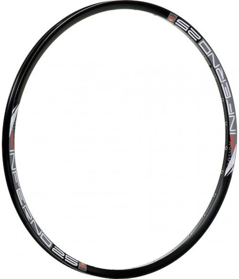 SUNringle Felge INFERNO 25 27,5" 32 Loch Schwarz - robuste XC & Trail Hohlkammerfelge