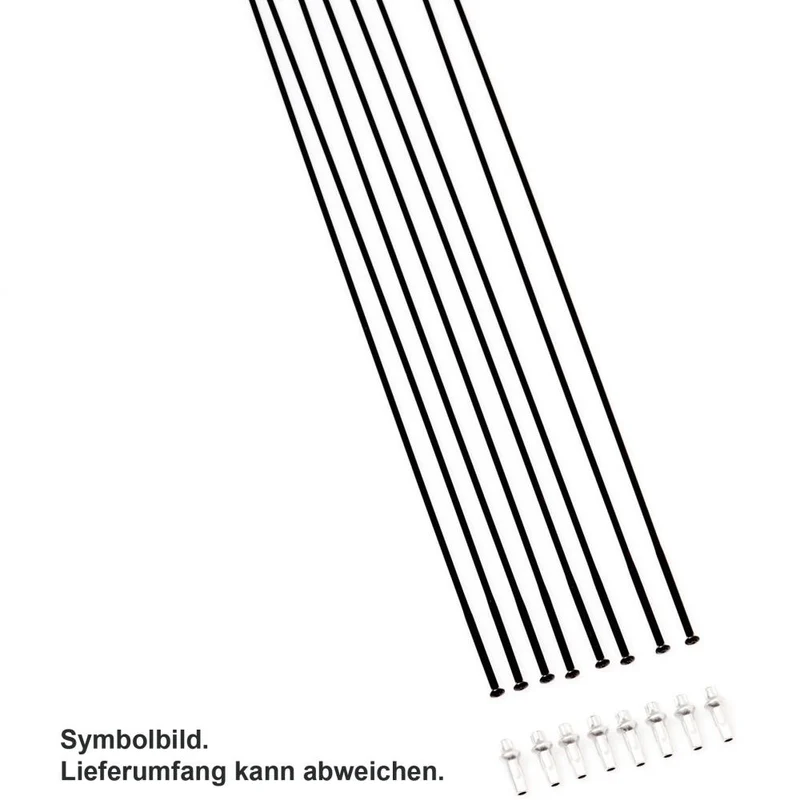 DT Swiss Speichenkit für GRC 1400 DICUT 700C Schwarz - zeitgemäße Lösung für Laufradreparatur