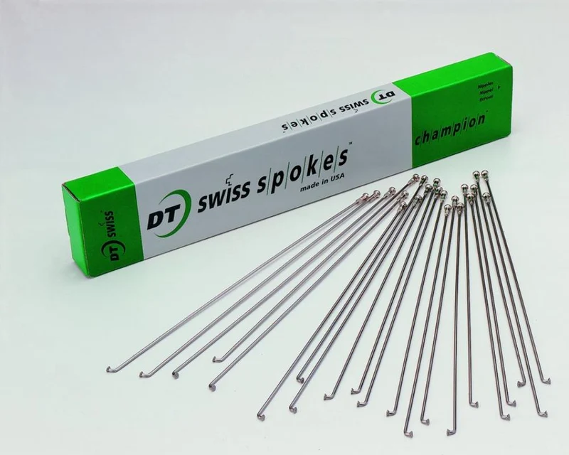 DT Swiss Speiche Champion 2.0 VE100 silber 274 mm - robuste Standardspeiche für Straße & MTB