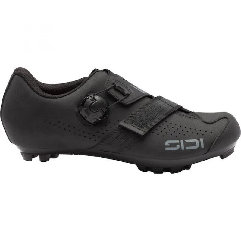 Sidi MTB AERTIS MEGA black/black 41 Schwarz - komfortabler MTB-Schuh für breite Füße