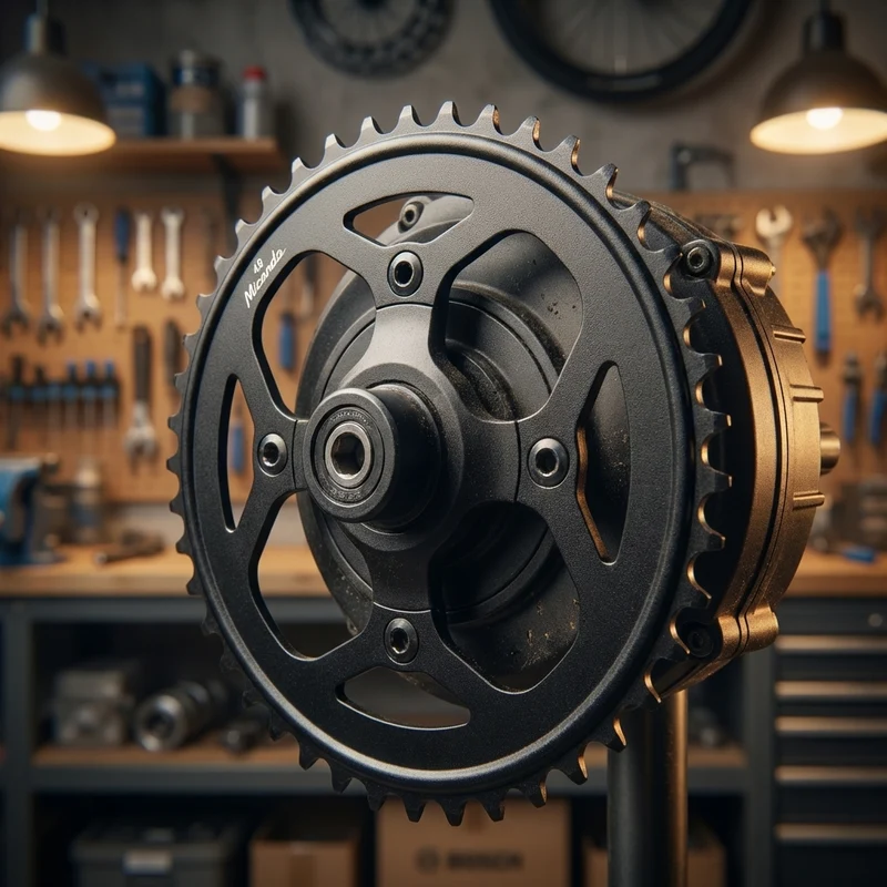 Miranda Kettenblatt für BOSCH Motor Gen1 schwarz 48 Zähne Alu