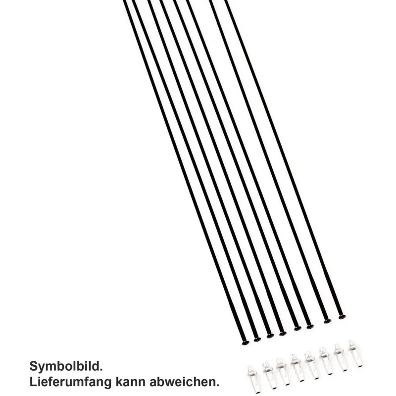 DT Swiss Speichenkit XRC 1200 Spline 29 Zoll Schwarz - Original Ersatzspeichen Set - Speichen Zubehör