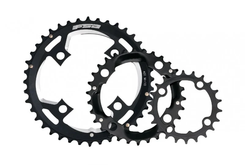 FSA Kettenblatt MTB D-10 64 mm x 24 Zähne 4-Arm Schwarz - kompatibel mit Shimano & SRAM
