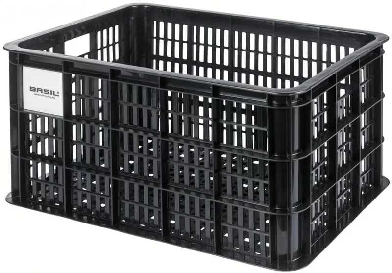 Basil H.R.-Korb Fahrradkiste MIK 2.0 L - recycelter Kunststoff / 40 l - inkl. vormontierter MIK 2.0-Adapterplatte
