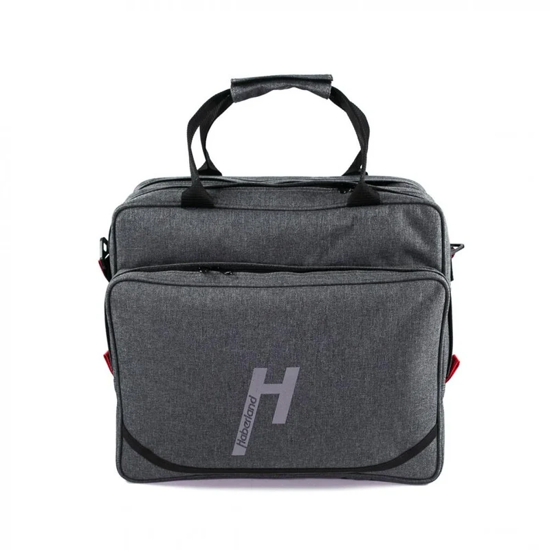 Haberland Frontträger-Tasche Office anthrazit - geräumige Laptop- & Bürotasche für KLICKfix