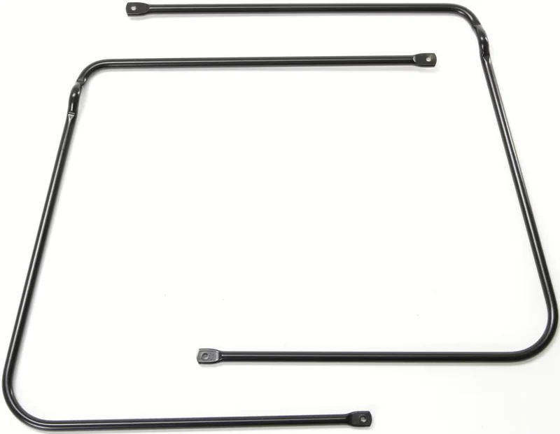 Pletscher Master Packtaschenabstützung - Aluminium-Zubehör für Gepäckträger, Paar rechts/links, stabile seitliche Taschenhalterung, kompatibel mit Pletscher-System, schwarz