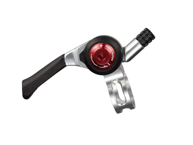 Microshift SL-T09-SV Daumenschalthebel 2/3x9-fach Silber - klassische Schaltung