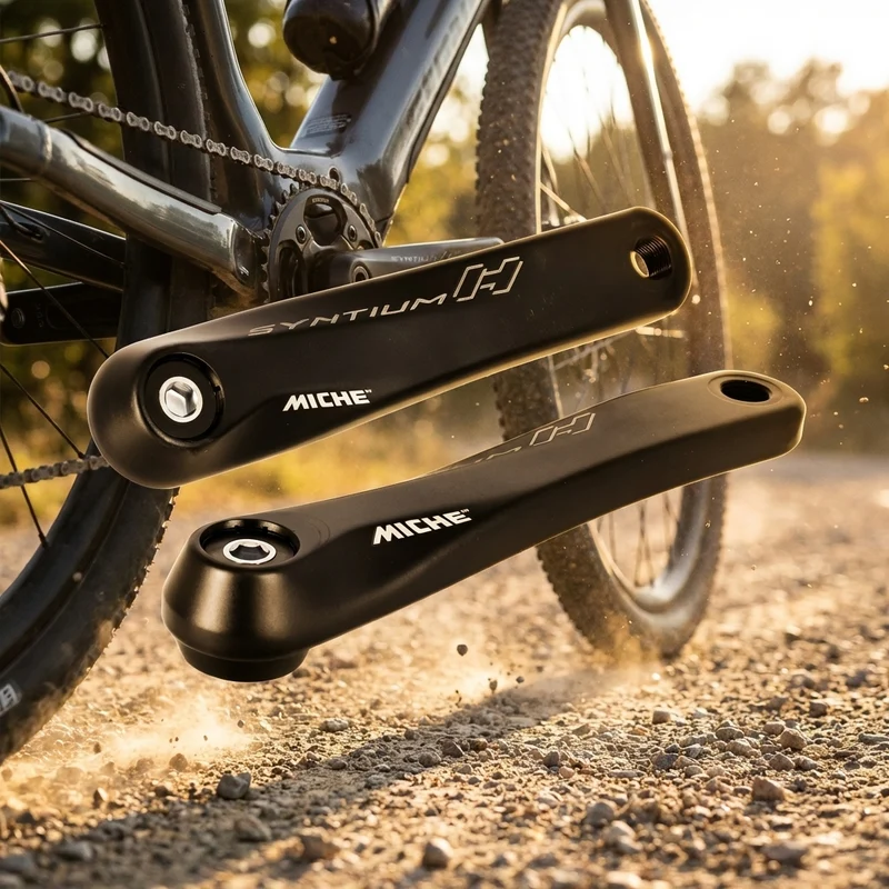 Miche Syntium H ISIS Kurbel-Set 165 mm E-Bike - Geschmiedet & ultraleicht 458g