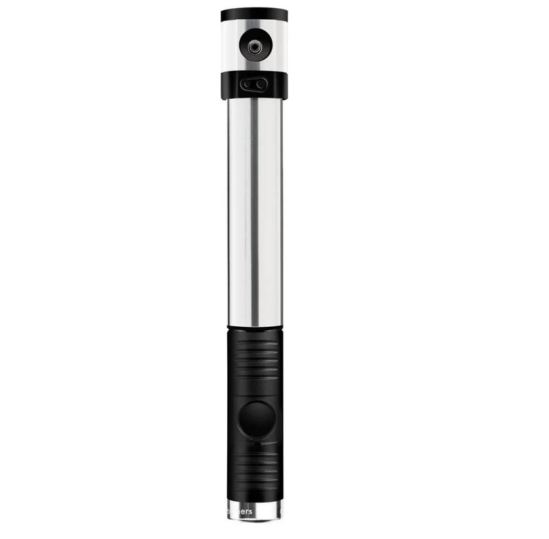 Crankbrothers Klic HV Handpumpe-CO2-Pumpe analoges Manometer inkl. Rahmenhalter silber