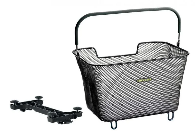 racktime Korb Bask-it 2.0 large 23 Liter schwarz 43x29x31 cm - Gepäckträgerkorb