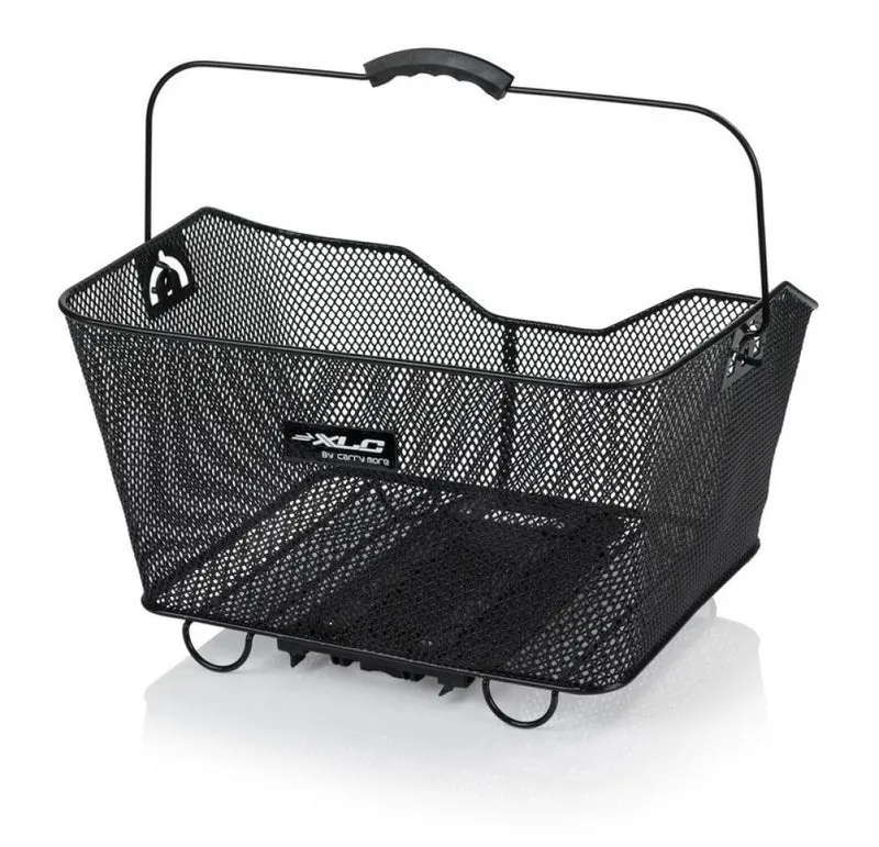 Retoure: XLC Carry More BA-B04 Fahrradkorb  schwarz, 415x324x215mm, inkl. Adapterplatte, für XLC Systemgepäckträger, max. 25kg Belastung
