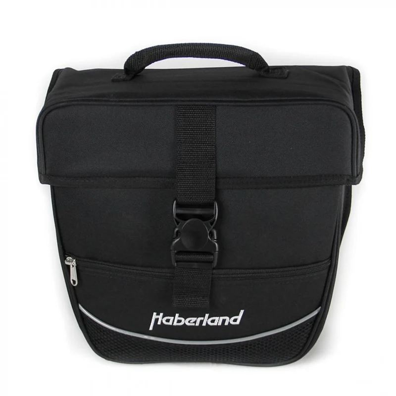 Retoure: Haberland Einzeltasche (130006) schwarz - praktische Fahrrad-Gepäckträgertasche für den Alltag