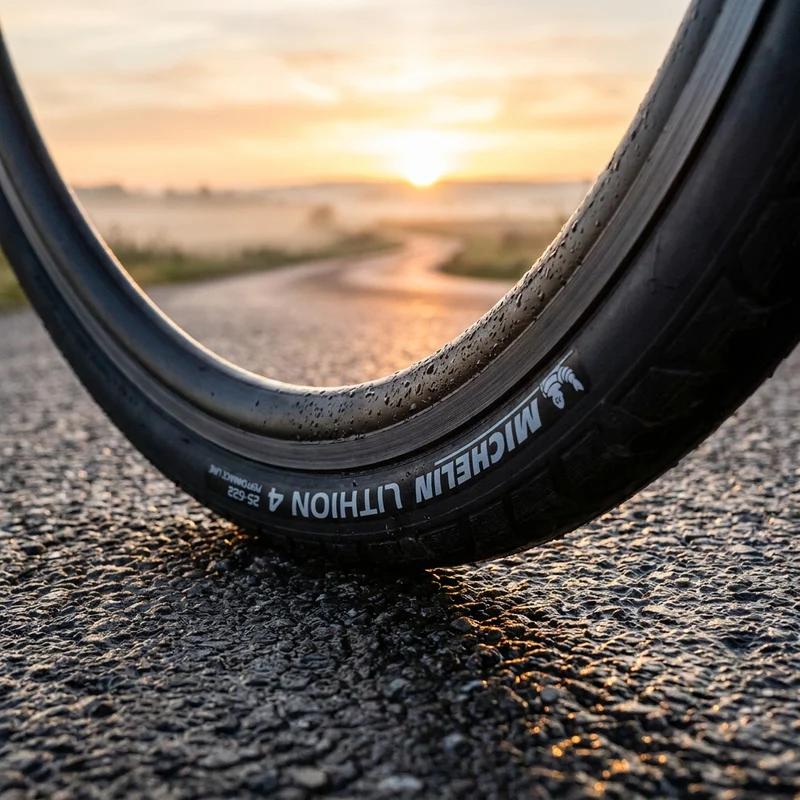 Michelin Lithion 4 Faltreifen 25-622 (700x25C) - Performance Rennradreifen mit hohem Grip & Langlebigkeit