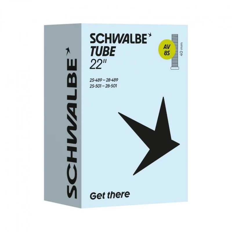 Schwalbe Schlauch Nr. 8S - AV 40 mm, ETRTO 25/28-489/501
