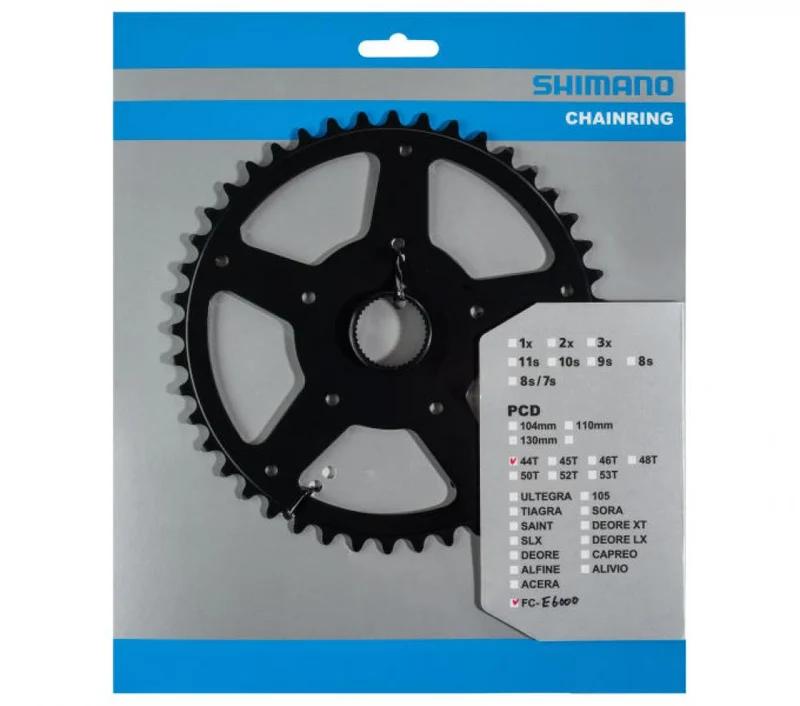 Shimano E-Bike Kettenblatt 44Z Steps FC-E6000 SM-CRE60 - effiziente Antriebs-Performance
