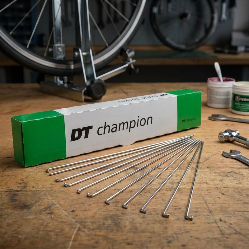 DT Swiss Speiche Champion 2.0 VE100 silber 268 mm - robuste Standardspeiche für Straße & MTB