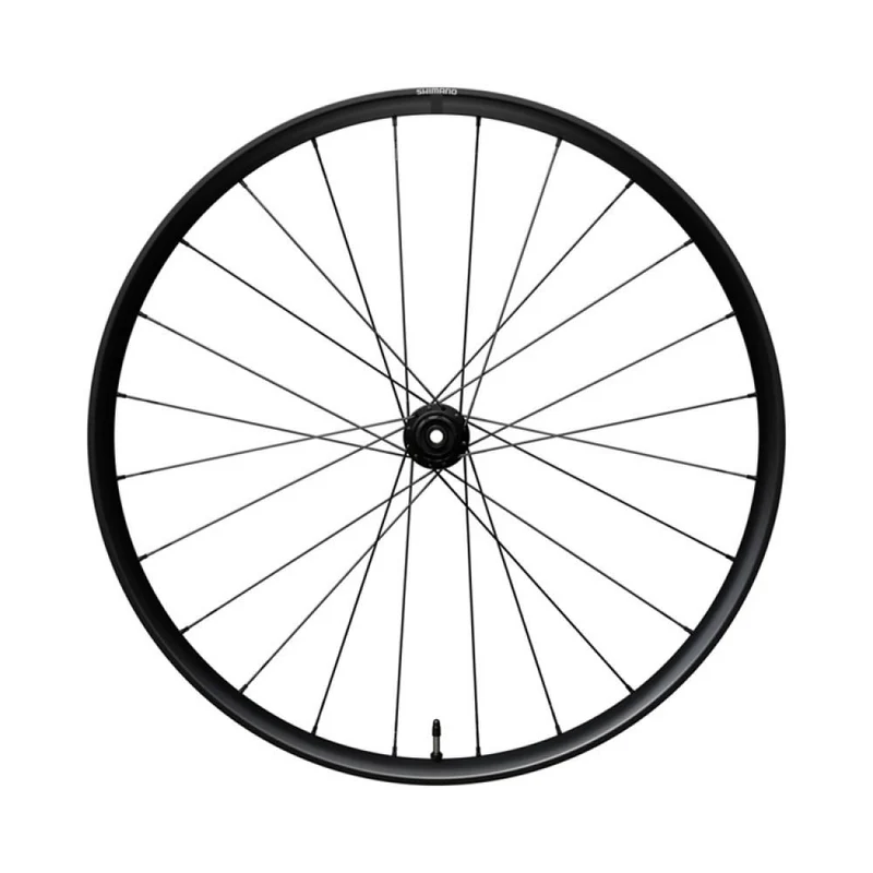 SHIMANO Vorderrad WH-RX180 700C Microspline 28 Zoll - robustes Laufrad für Gravel & Trekking