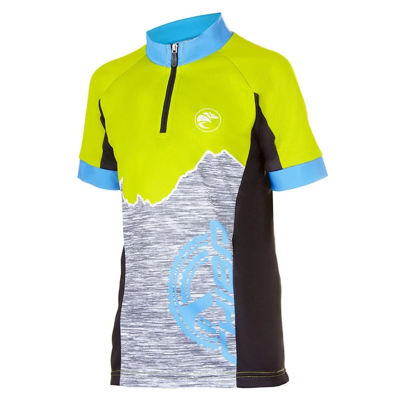 CHIBA Watzmann Shirt Kids - atmungsaktives Radsport-Trikot, XS, apfelgrün