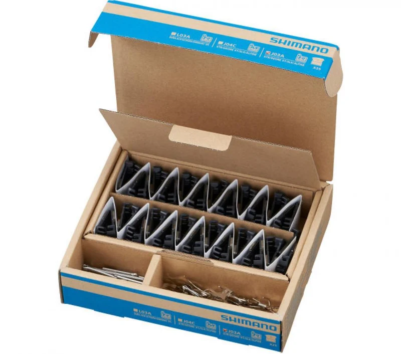 SHIMANO 25 Paar Werkstattpackung Scheibenbremsbelag J05A RF Resin Aluträger - für Shimano Scheibenbremsen