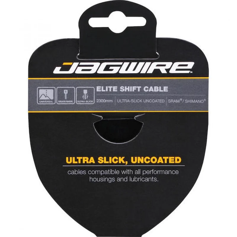 Jagwire Schaltzug Elite Ultra Slick hochglanzpoliert 1,1 x 2300 mm Silber - maximale Schaltpräzision