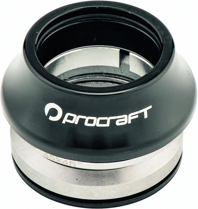 Procraft Steuersatz integriert Pro 4541 Cane 1 1/8 Zoll schwarz - leichter Präzisions-Steuersatz