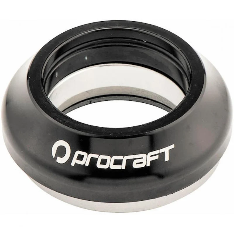 Procraft Steuersatz FIO 1 1/8" Schwarz - integrierter Ahead-Steuersatz für präzises Lenkverhalten