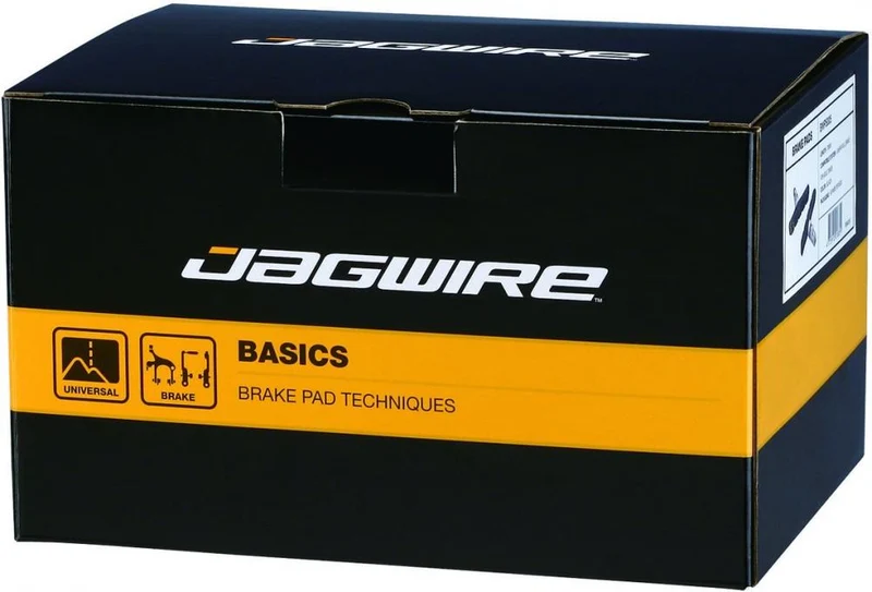 Jagwire Bremsschuhe Mountain Sport für V-Brake Standardgröße Schwarz - zuverlässige Allwetter-Bremsleistung