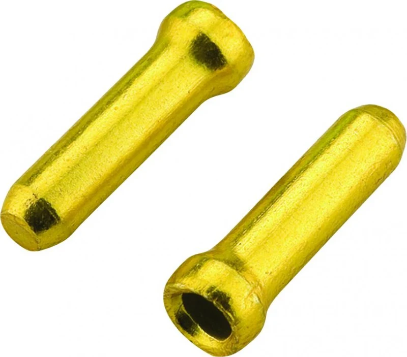 Jagwire Zugendhülsen Crimp 1,8 mm Gold - sauberer Abschluss für Brems- & Schaltzüge
