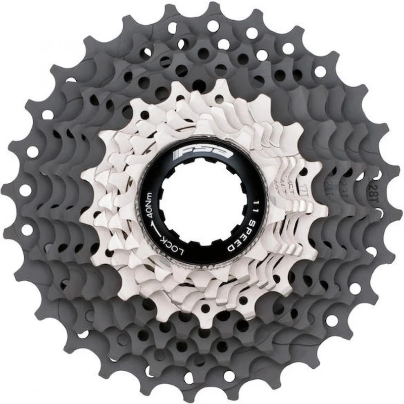 FSA Kassette K-Force WE 11-fach 11 - 25 Zähne Grau/silber - High-Performance Rennrad-Schaltpräzision