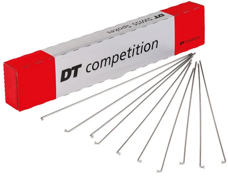 DT Swiss Speiche Competition 2.0 / 1.8 280 mm silber - robuste Leichtbau-Speiche