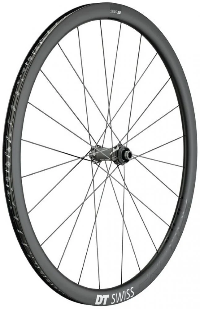 DT Swiss Laufrad PRC 1400 Spline Disc 622x18 mm schwarz - leichtes Carbon-Performance-Laufrad