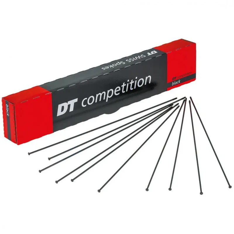 DT Swiss Speiche Competition 2.0 / 1.8 288 mm schwarz - leichte & robuste Straightpull-Speiche