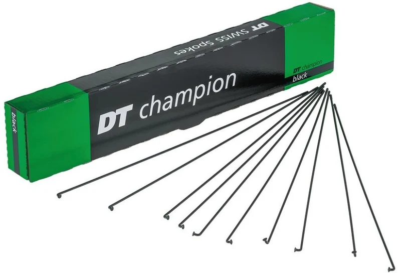 DT Swiss Speiche Champion 2.0 VE100 270 mm schwarz - robuste Allround-Fahrradspeiche