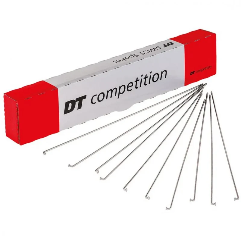 DT Swiss Speiche Competition 2.0 / 1.8 298 mm silber - robuste Allround-Fahrradspeiche