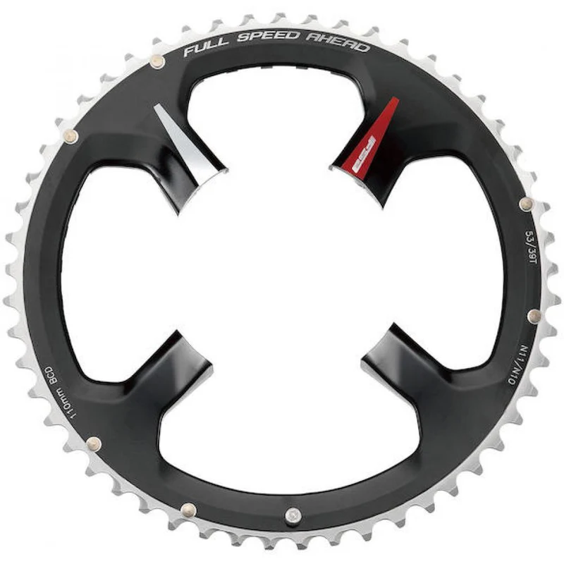 FSA Kettenblatt Road K-Force ABS 4-Arm 110 mm x 50 T Schwarz/rot - maximale Schaltperformance