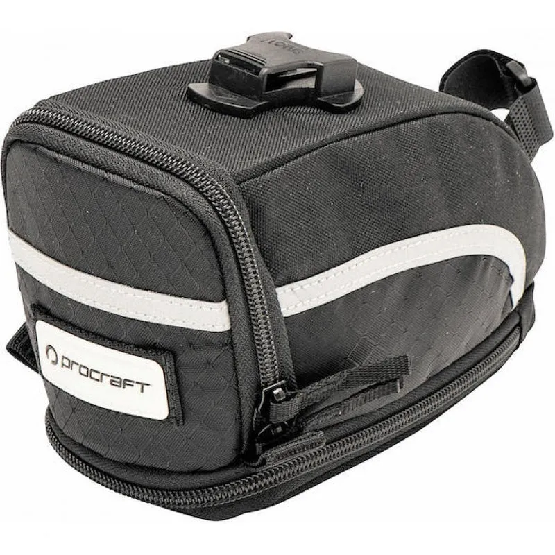 Procraft Satteltasche Jumbo II 2 L schwarz - robuste Rahmentasche mit viel Stauraum