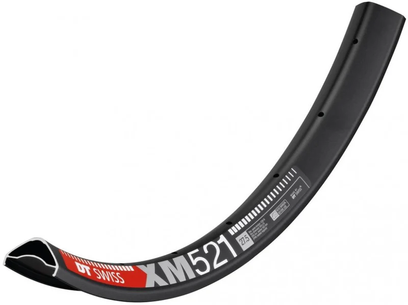 DT Swiss Felge XM 521 27,5" 28 Loch Schwarz - stabile, leichte Trail-Felge