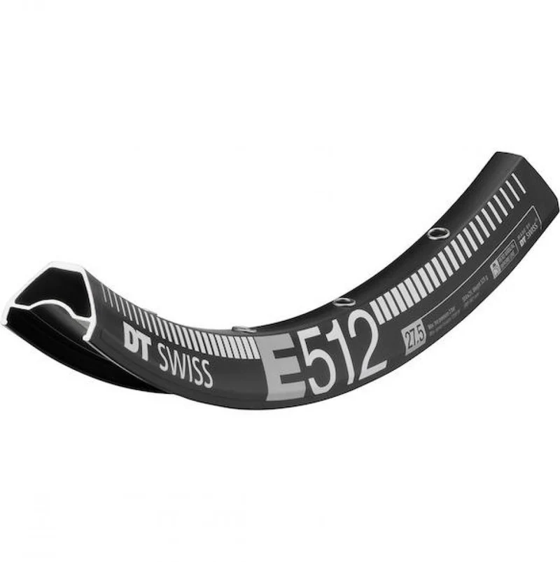 DT Swiss Felge E 512 27,5" 32 Loch Schwarz - robuste Enduro-Felge für anspruchsvolle Trails